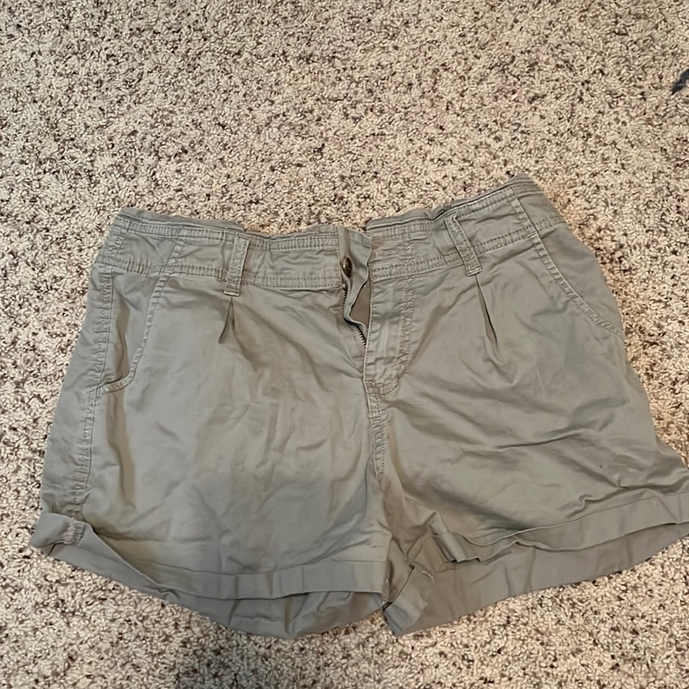 Arizona Jean Co. Paperbag shorts greenish gray Womens Size 9